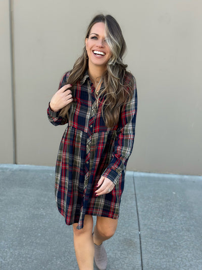 Plaid Lightweight Dress