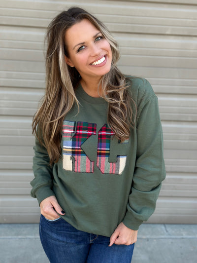 KC Tartan Plaid Sweatshirt