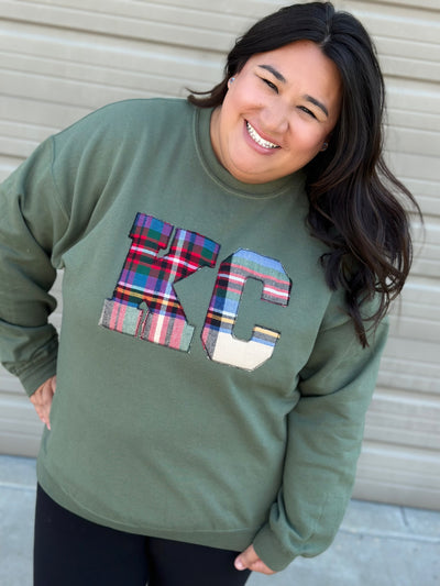 KC Tartan Plaid Sweatshirt