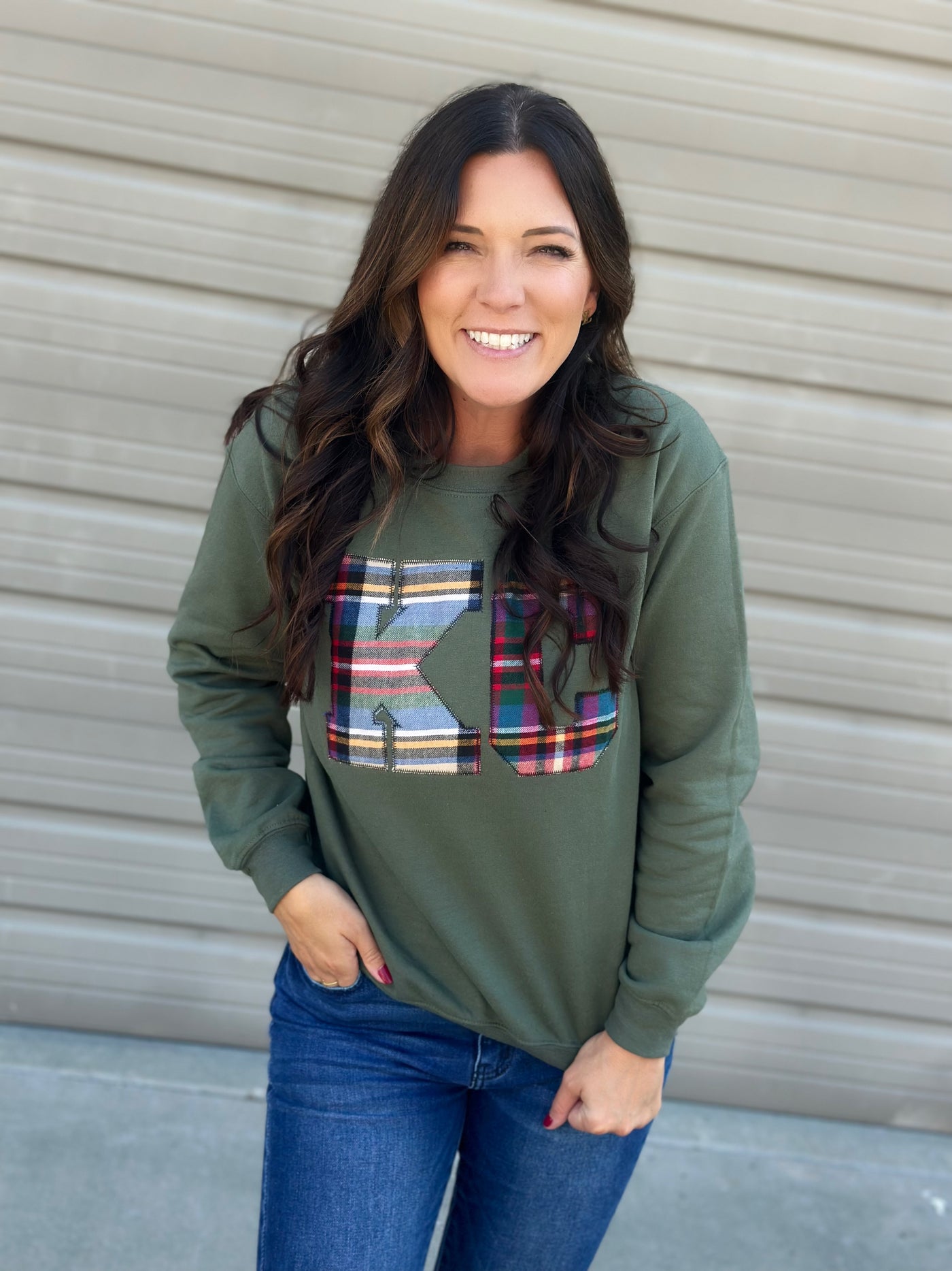 KC Tartan Plaid Sweatshirt