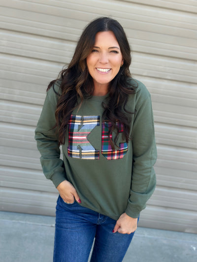 KC Tartan Plaid Sweatshirt