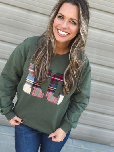 KC Tartan Plaid Sweatshirt