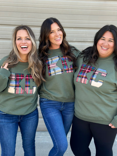 KC Tartan Plaid Sweatshirt