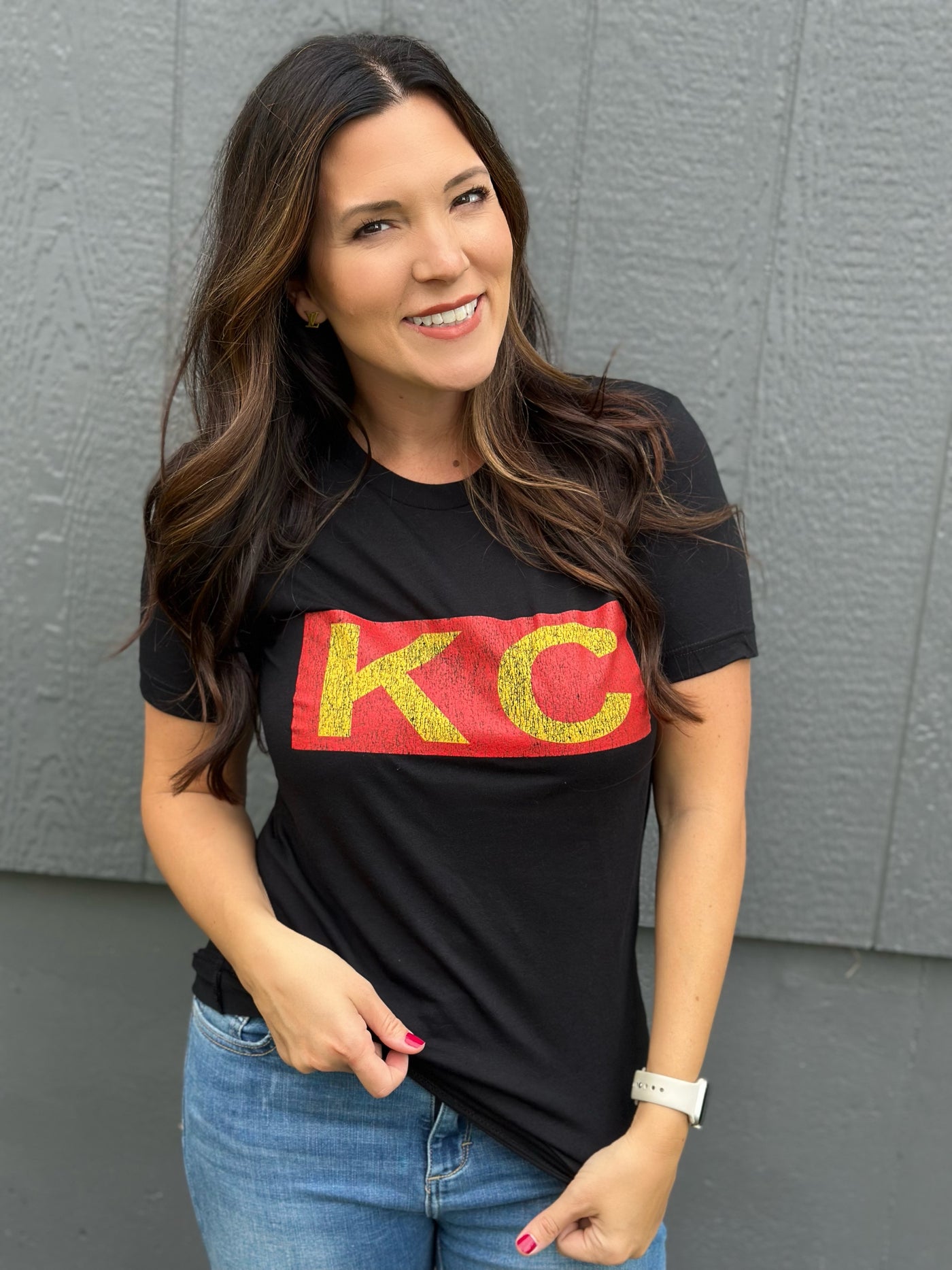 Black KC Bar Tee