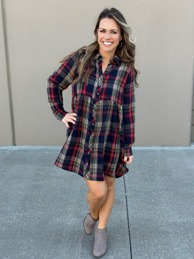 Plaid Lightweight Dress