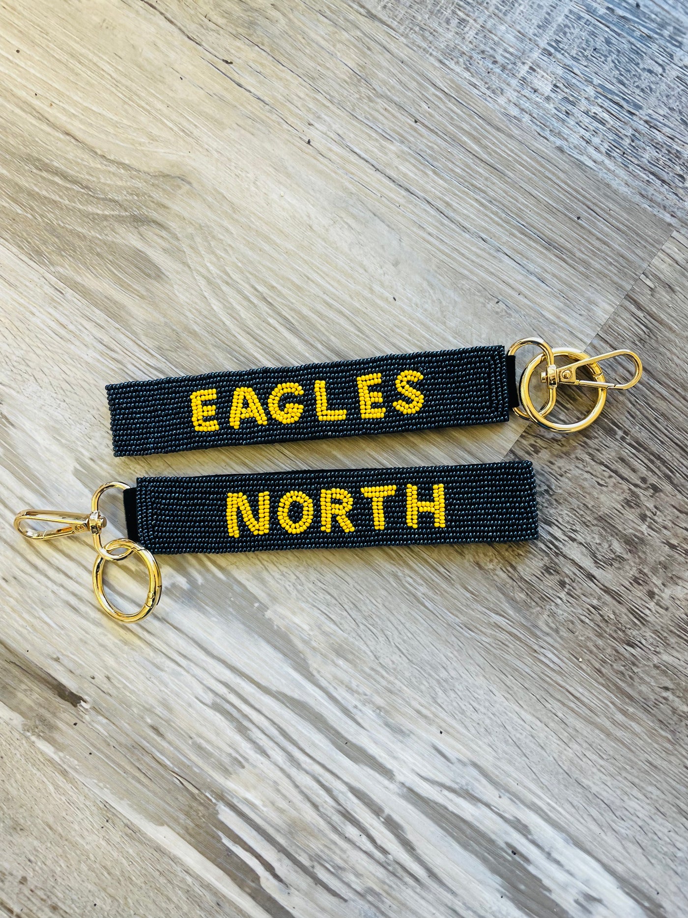 Beaded Liberty North Keychain