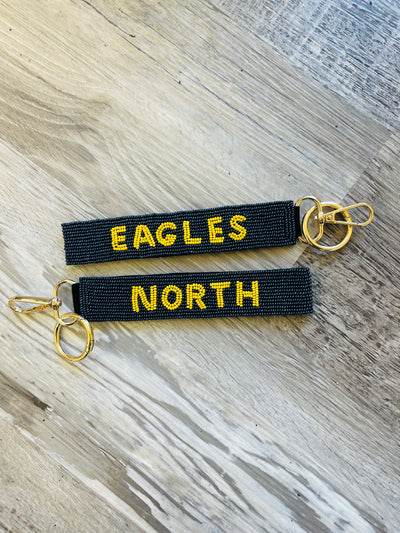 Beaded Liberty North Keychain