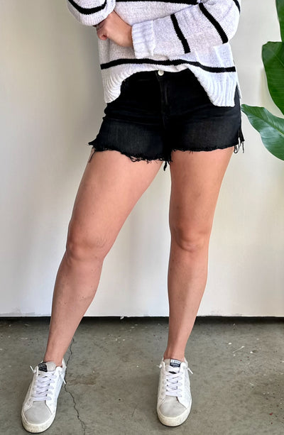 Kylie (Mica) High Rise Split Detailed Shorts