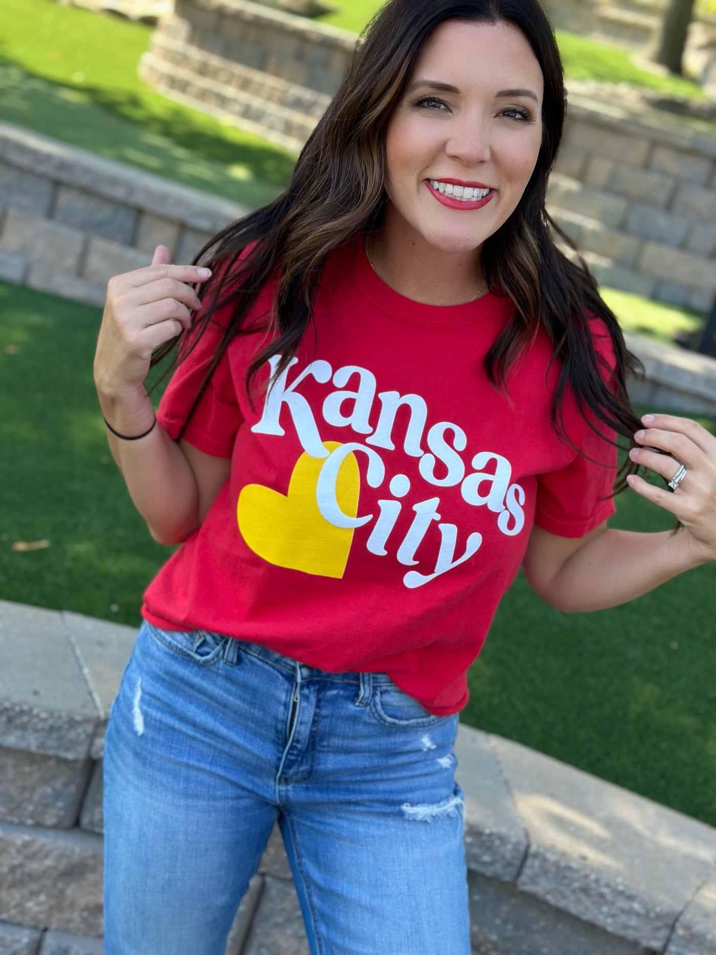 Puff KC Heart Long Crop