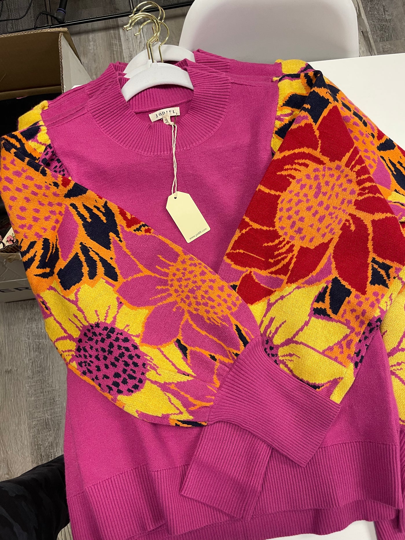 Fall Floral Sweater