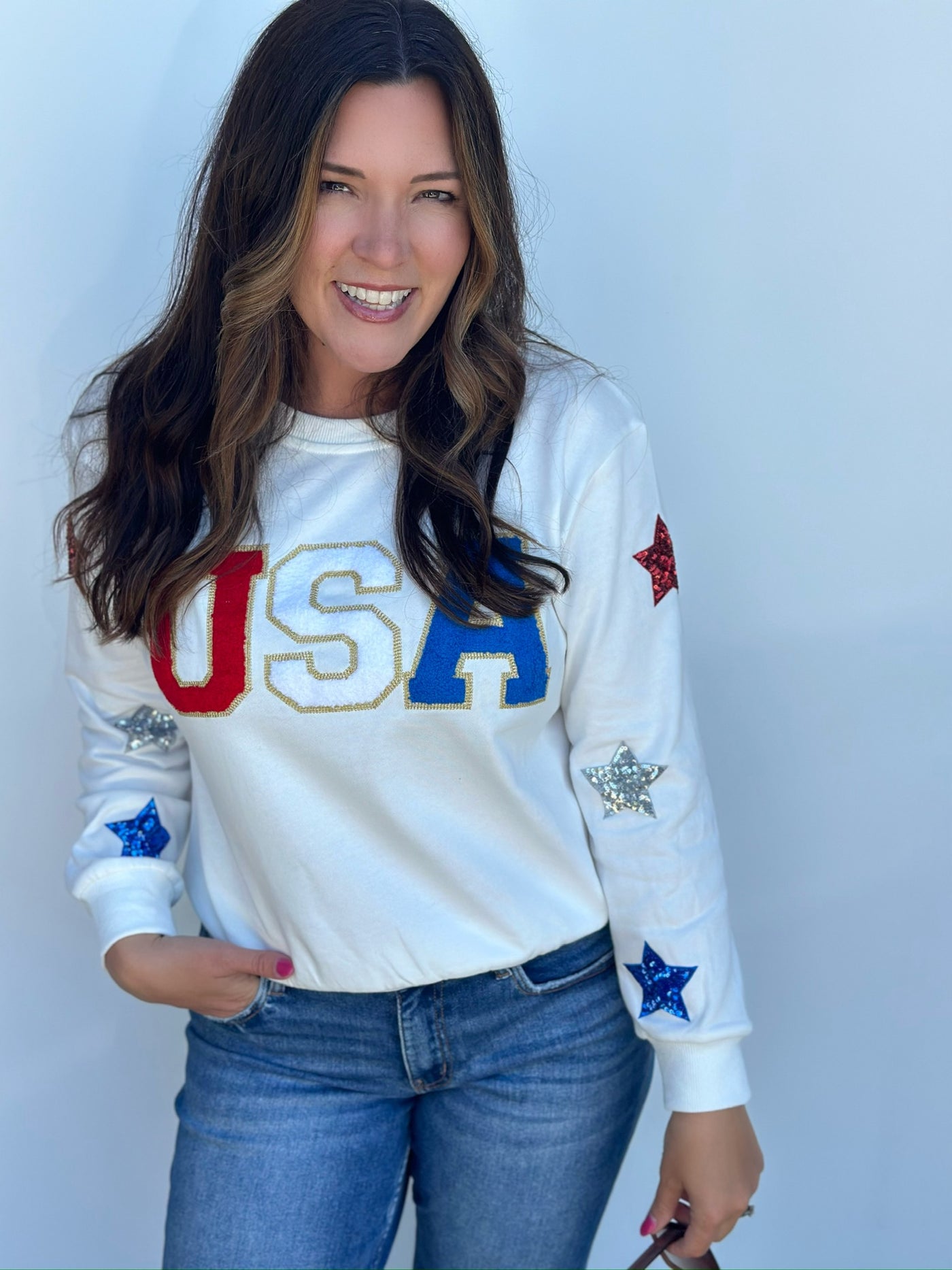 USA Patchwork Sweatshirt