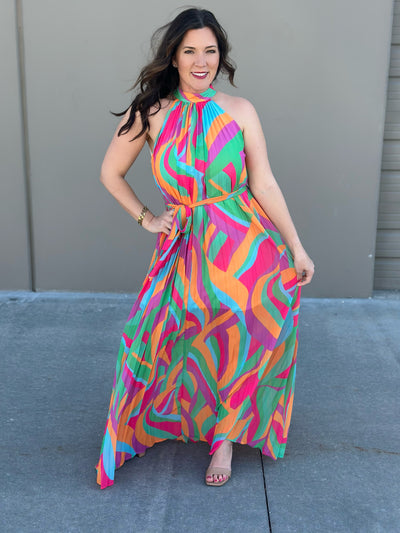 Multi color maxi dress