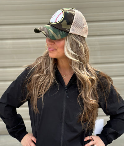 Varsity Distressed Baseball Patch Hat