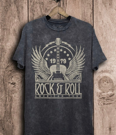 Rock & Roll American Tour Graphic Tee-FINAL SALE