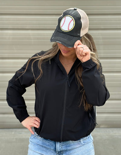 Varsity Distressed Baseball Patch Hat