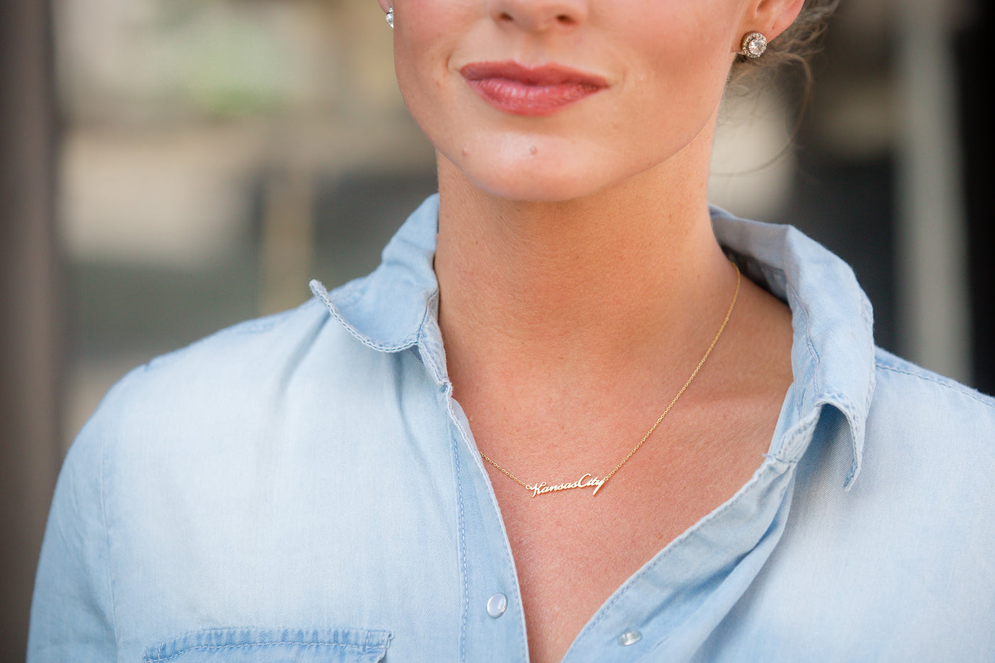 Kansas City Gold Necklace-FINAL SALE