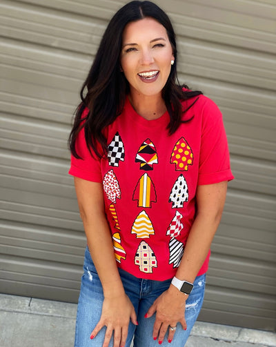 12 Arrows Red T-Shirt-FINAL SALE