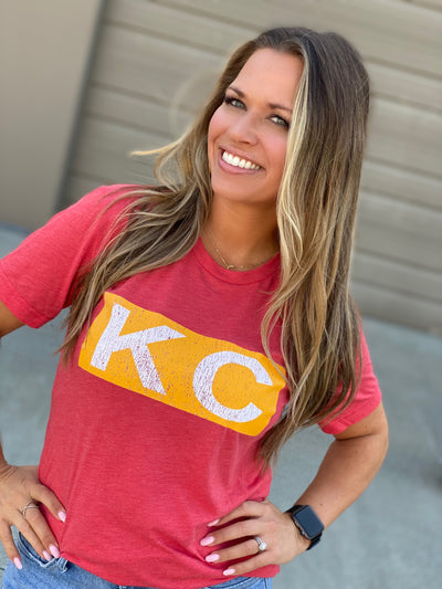 Red KC Bar Tee