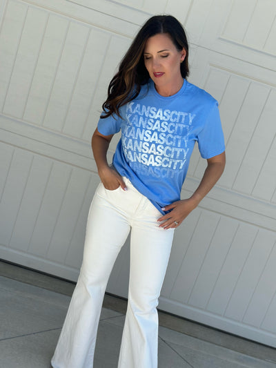 White Risen Flare Jeans-FINAL SALE