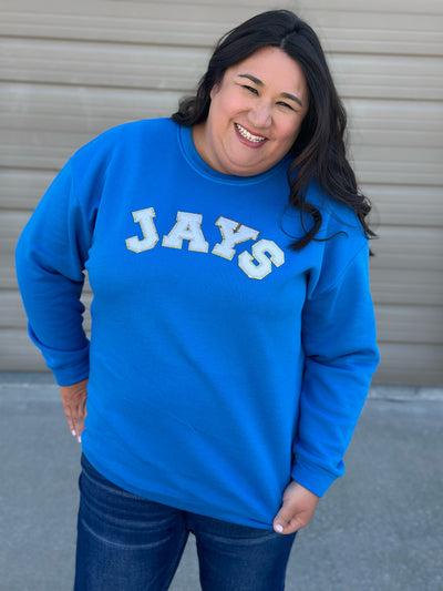 Varsity Lettering JAYS Sweatshirt- Final Sale