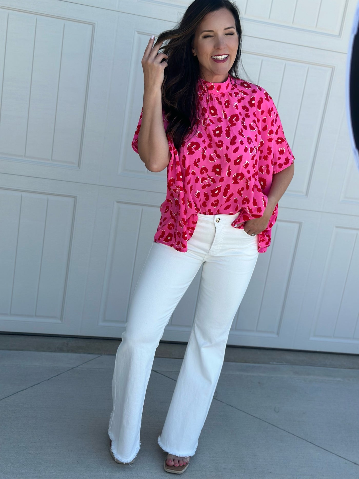 White Risen Flare Jeans-FINAL SALE