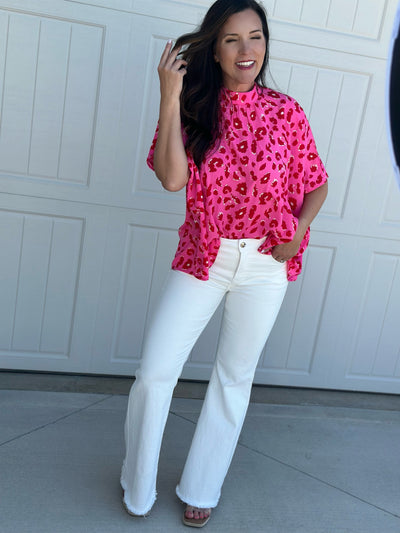 White Risen Flare Jeans-FINAL SALE