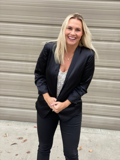 Satin Blazer- FINAL SALE