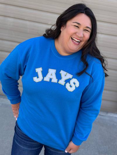 Varsity Lettering JAYS Sweatshirt- Final Sale