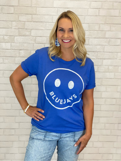 BlueJay Smiley Face T-Shirt