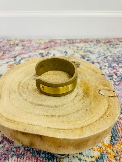 Leather & Metal Cuff