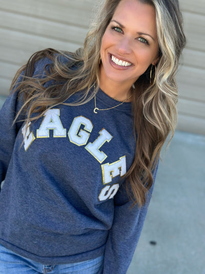 Varsity Lettering EAGLES Sweatshirt