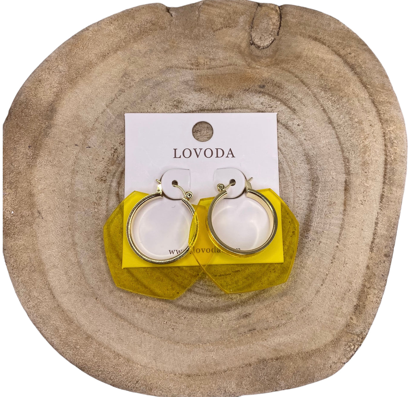 Yellow and Gold Earrings